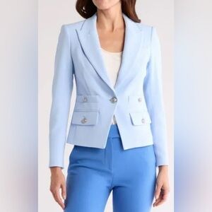 Veronica Beard ROYA BLAZER IN ICE BLUE